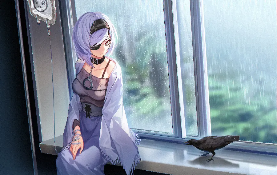 چاپ پوستر خرید تابلو Black Survival با طرح Anime Girl