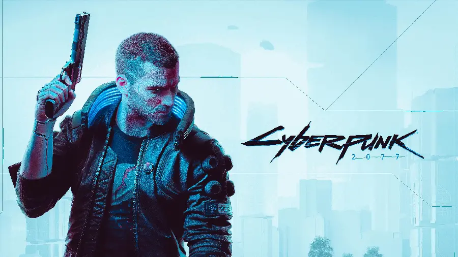 تابلو شاسی گیم Cyberpunk 2077 V با رزولوشن بالا