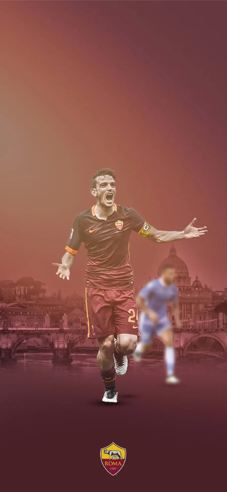 تصویر زمینه آیفون AS Roma با ابعاد 1284x2778 و کیفیت HD