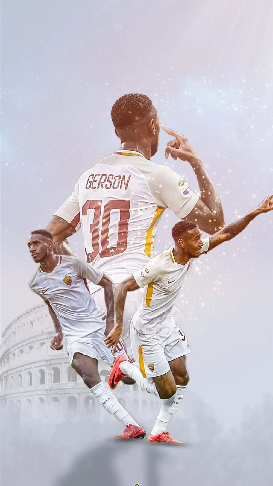 عکس پس زمینه AS Roma با ابعاد 1080x1920 و کیفیت 1080p