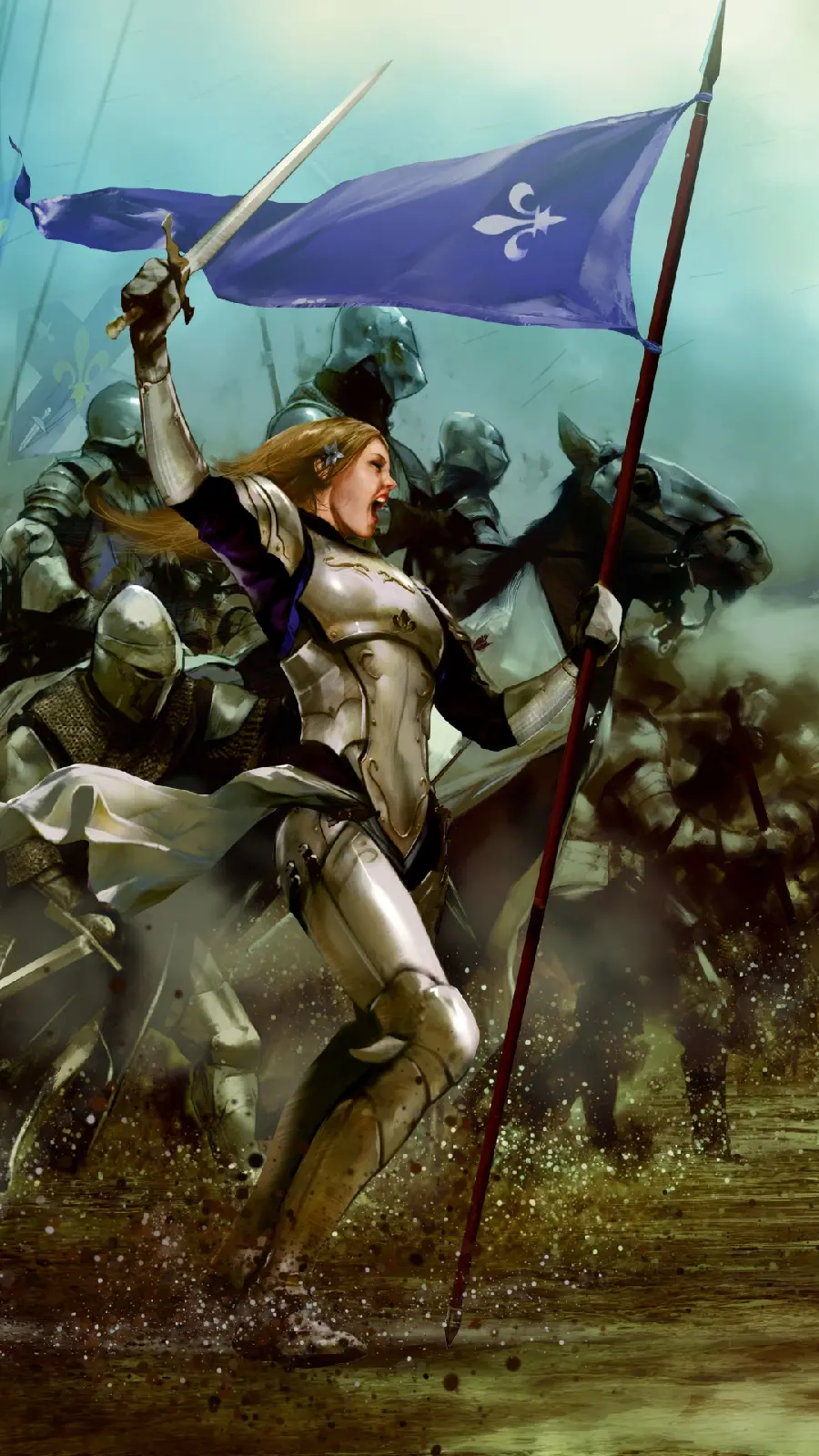 چاپ پوستر چاپ تابلو بلید استورم جنگ صد ساله با طرح تاریخی