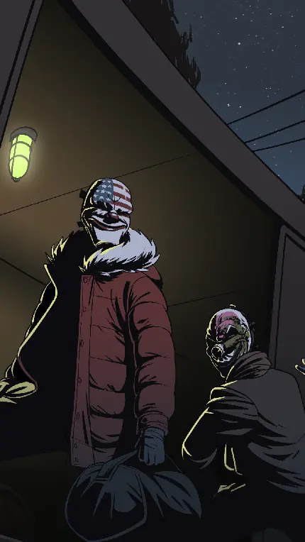 خرید تابلو پی دی 2 با طرح ماسک ها برای اتاق گیمینگ