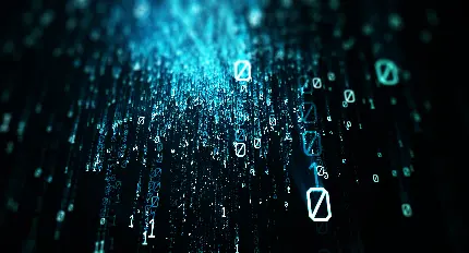 خرید تابلو کد باینری با طرح تکنولوژی برای اتاق کار