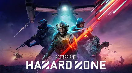 تابلو بازی battlefield 2042 hazard zone برای اتاق گیمینگ با کیفیت بالا