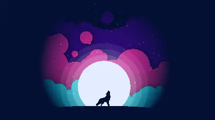 خرید تابلو شاسی دیجیتال آرت طرح روباه مینیمال با کیفیت 10K