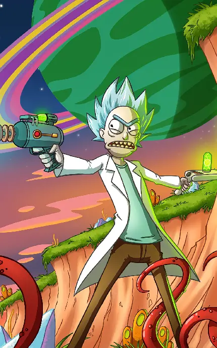 خرید تابلو شاسی سریال Rick and Morty با قیمت مناسب