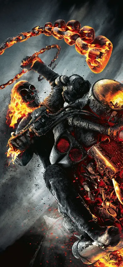 تابلو دکوراتیو پوستر فیلم Ghost Rider Spirit of Vengeance با کیفیت بالا
