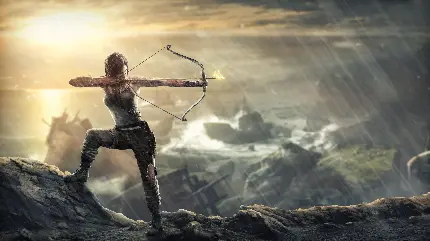 تابلو شاسی بازی Tomb Raider با شخصیت Lara Croft برای اتاق