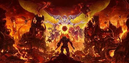خرید تابلو Doom Eternal با کیفیت 4K برای اتاق خواب