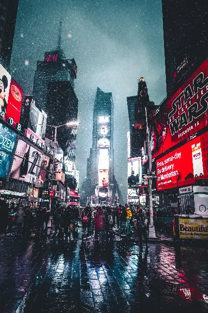 خرید تابلو میدان تایمز اسکوئر با قیمت مناسب برای اتاق خواب