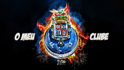 چاپ پوستر بک گراند HD FC Porto با گرافیک خیره کننده و طراحی منحصر به فرد