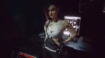 چاپ پوستر دیواری Judy Alvarez Cyberpunk 2077 با کیفیت بالا