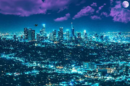 سفارش تابلو دیجیتال آرت طرح شهر و اژدها با کیفیت 5K