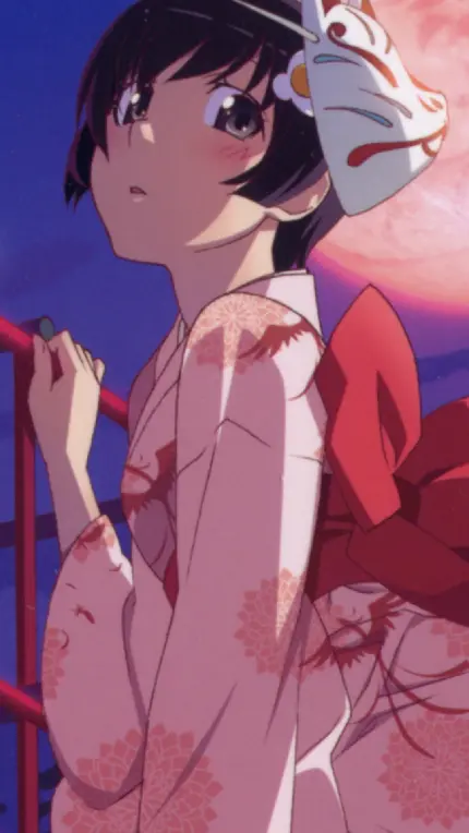 تابلو شاسی انیمه Monogatari Series طرح مینیمال