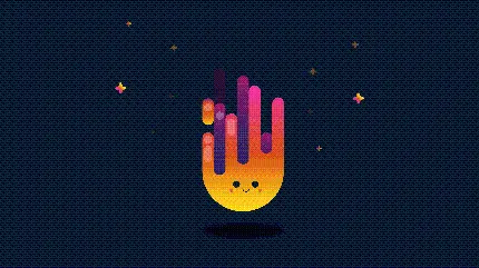 خرید تابلو دیواری طرح شعله مینیمال با کیفیت بالا برای اتاق خواب