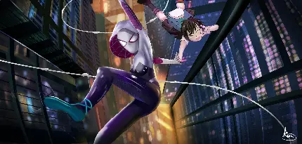 سفارش تابلو دیواری Gwen Stacy با چاپ 5K و کیفیت عالی