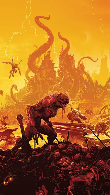 چاپ تابلو شاسی DOOM Eternal برای منزل با کیفیت بالا