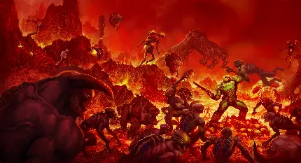 سفارش تابلو شاسی بازی DOOM با چاپ 10K