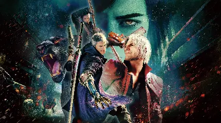پوستر دیواری بازی Devil May Cry 5 با کیفیت بالا