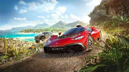 پوستر سه بعدی forza horizon 5 با ماشین مرسدس amg برای اتاق با بهترین قیمت