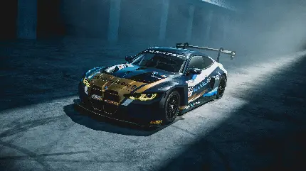 سفارش شاسی عکس بی‌ام‌و M4 GT3 FIA با کیفیت بالا برای پذیرایی