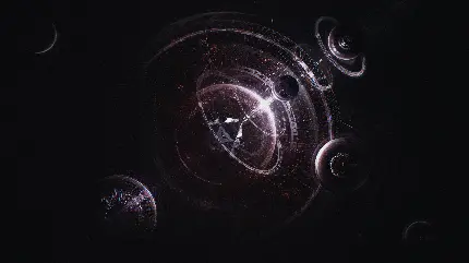 پوستر دیواری طرح سیاهچاله و کهکشان برای اتاق با کیفیت بالا