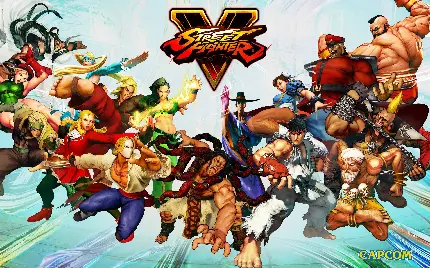 تابلو دیواری گیمینگ street fighter 5 با چاپ با کیفیت