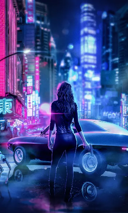 پوستر دیواری گیمینگ Cyberpunk 2077 با چاپ عالی
