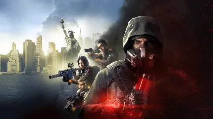تابلو گیمینگ The Division 2 با چاپ با کیفیت بالا برای اتاق