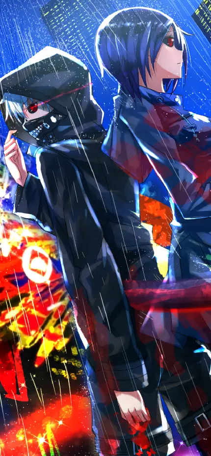 پوستر دیواری انیمه Tokyo Ghoul طرح دراماتیک