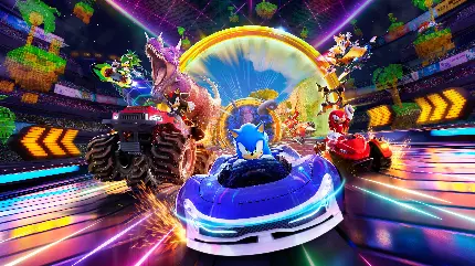 پوستر گیمینگ sonic racing برای دیوار با چاپ باکیفیت و قیمت ارزان
