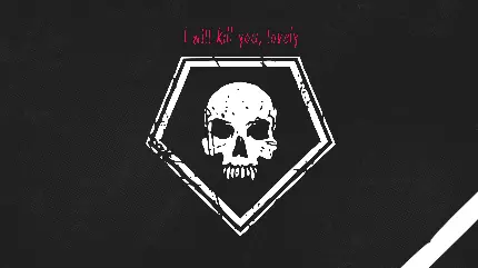 خرید تابلو Dead by Daylight با طرح مینیمال Skull