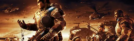 چاپ پوستر تصویر زمینه Gears of War با کیفیت 4K و رزولوشن بالا