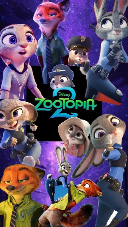 عکس والپیپر موبایل با کیفیت بالا زوتوپیا 2 برای دانلود رایگان