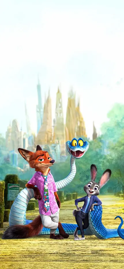 چاپ پوستر تصویر زمینه موبایل زوتوپیا ۲ با کیفیت فول اچ دی برای اندروید