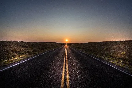 تابلو شاسی جاده جنگلی با نور خورشید برای اتاق کار