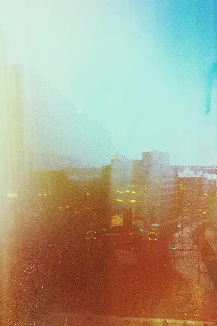 خرید تابلو چراغ های خیابان در شب و نور شهر