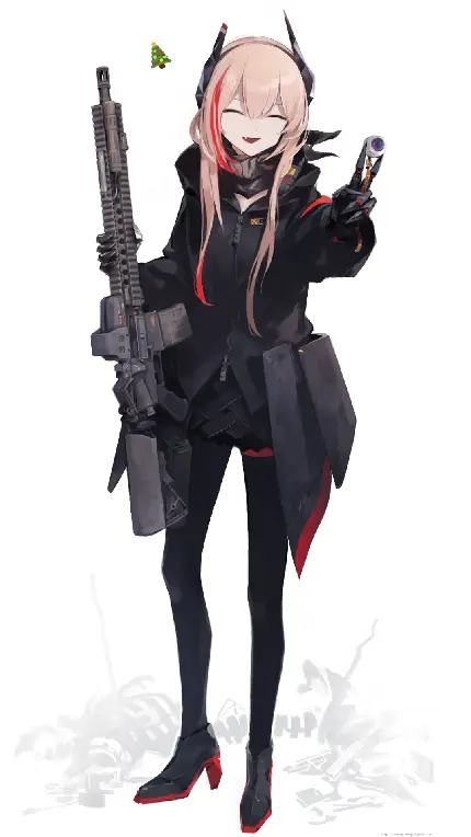 خرید تابلو گرلز فرانت لاین با طرح انیمه ای برای اتاق