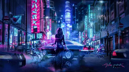 والپیپر سایبرپانک 2077 با کیفیت 4K و رزولوشن 3840x2160