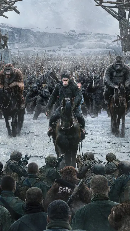 سفارش پوستر فیلم War For The Planet Of The Apes با کیفیت بالا