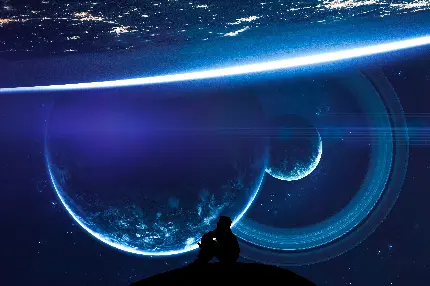 سفارش تابلو شاسی دیجیتال آرت طرح کهکشان با کیفیت 5K