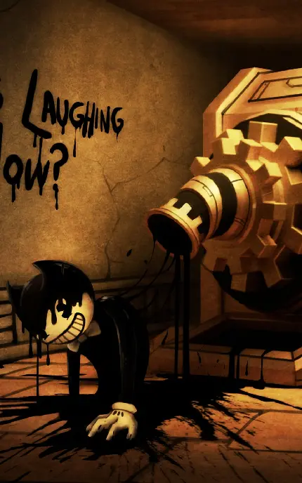 قاب عکس با طرح بازی bendy and the ink machine برای اتاق بازی