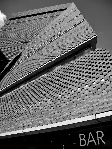 خرید تابلو دکوراتیو عکس سیاه و سفید ساختمان تیت مدرن با کیفیت بالا برای منزل