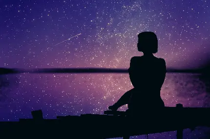 پوستر دیواری سیاهی شب و ستارگان برای اتاق خواب نوجوان