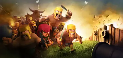 چاپ پوستر والپیپر Clash of Clans با طراحی منحصر به فرد و کیفیت HD