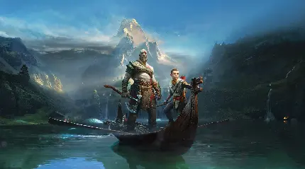چاپ تابلو دکوراتیو Kratos از God of War برای منزل