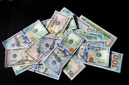 خرید تابلو اسکناس دلار با طرح آمریکایی برای دفتر کار