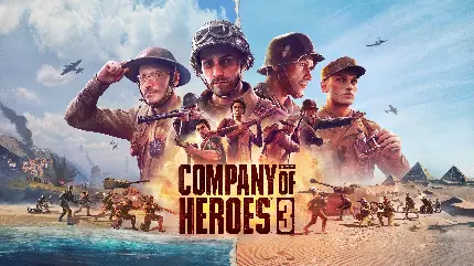 پوستر دیواری بازی Company of Heroes 3 برای اتاق با کیفیت بالا