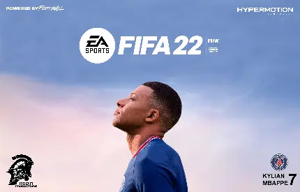 پوستر بازی Kylian Mbappe FIFA 22 برای اتاق با کیفیت بالا