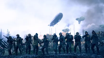 خرید تابلو Battlefield 1 با طرح Soldiers